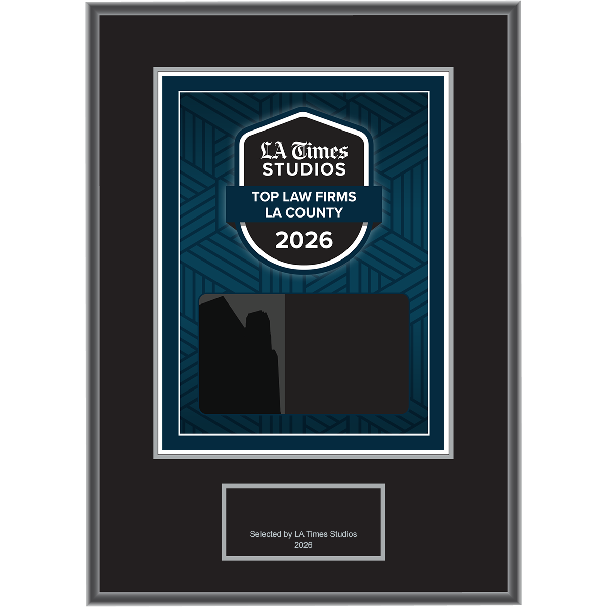 2026 Top Law Firms LA County – Plaque (With or Without Photo)