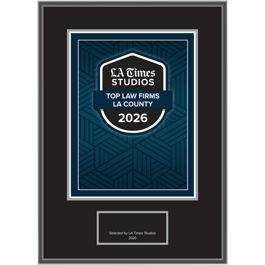 2026 Top Law Firms LA County – Logo (Plaque included)