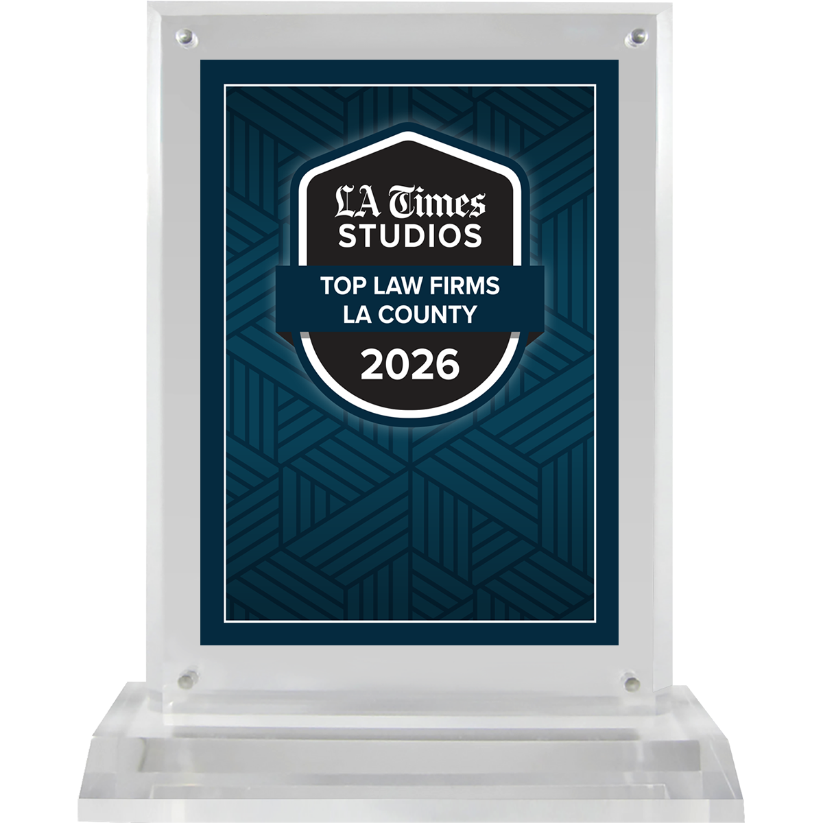 2026 Top Law Firms LA County – Plaque (With or Without Photo)
