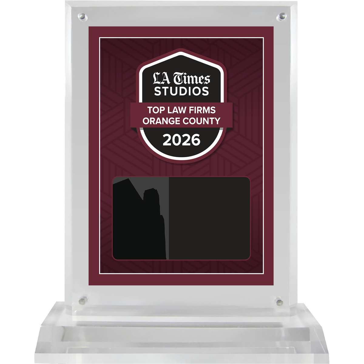 2026 Top Law Firms Orange County – Plaque (With or Without Photo)