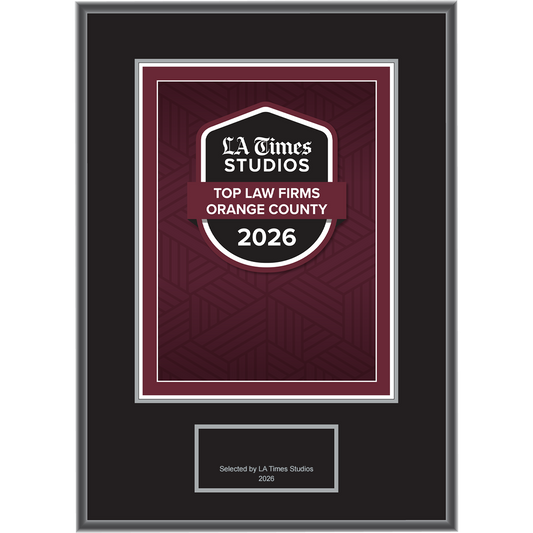 2026 Top Law Firms Orange County – Logo (Plaque included)