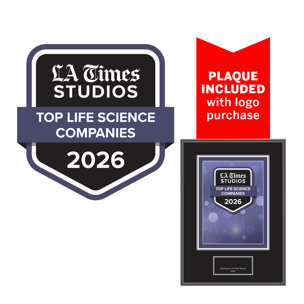 2026 Top Life Sciences Companies – Logo (Plaque included)