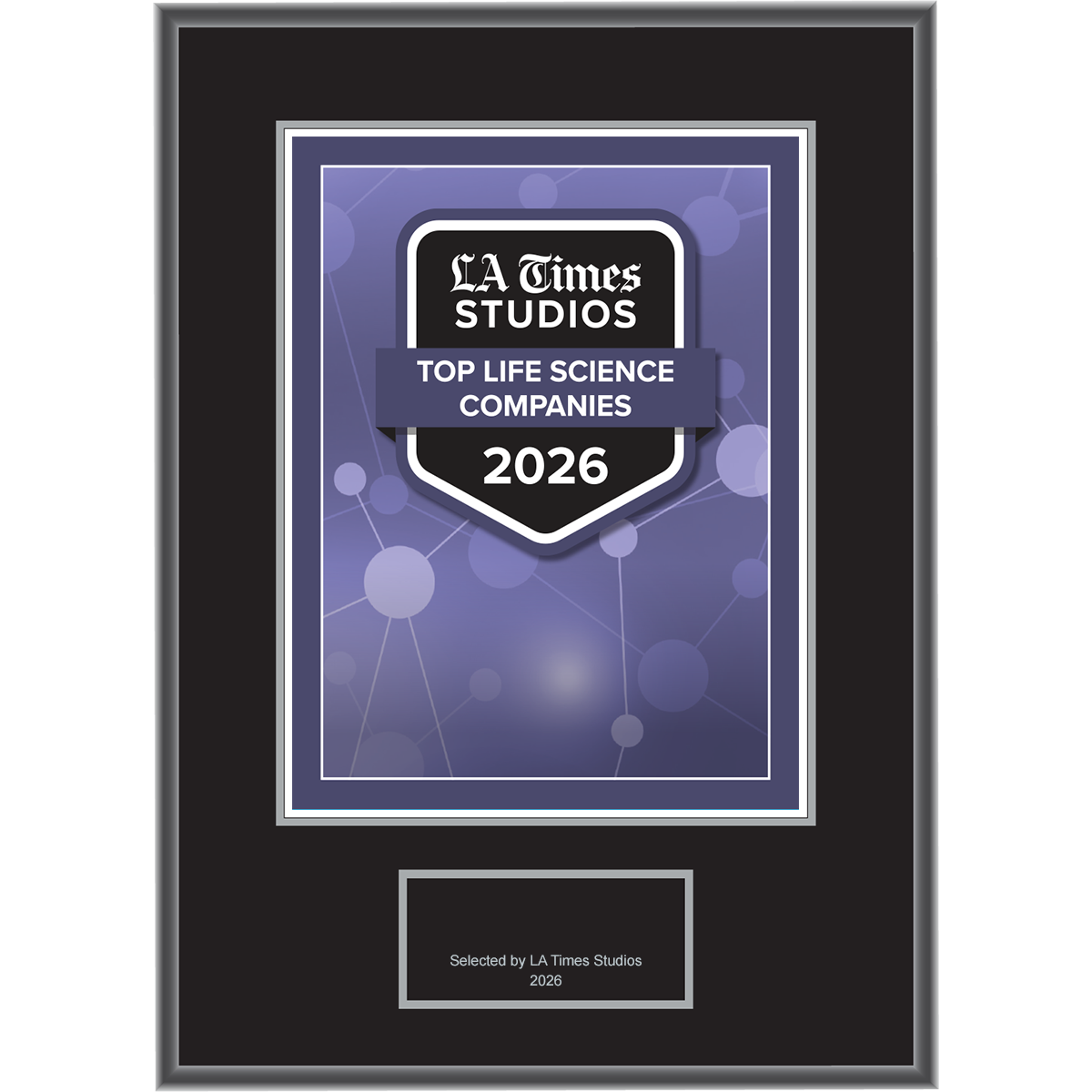 2026 Life Sciences Companies – Plaque (With or Without Photo)