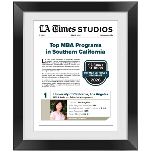 2026 Top MBA Schools & Programs – Article in Black Frame