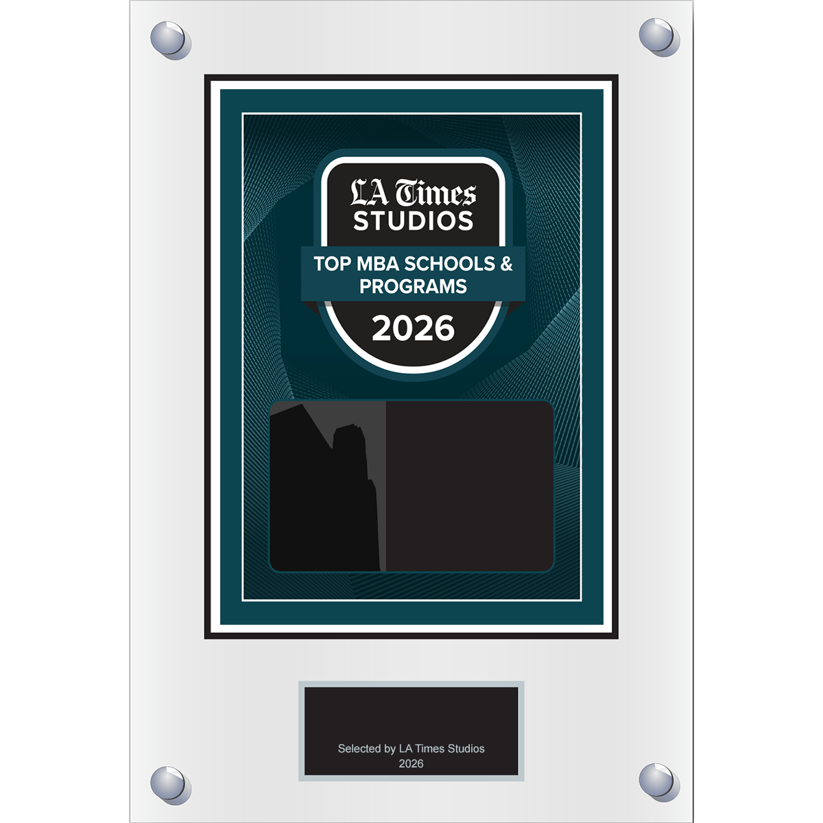 2026 Top MBA Schools & Programs – Plaque (With or Without Photo)