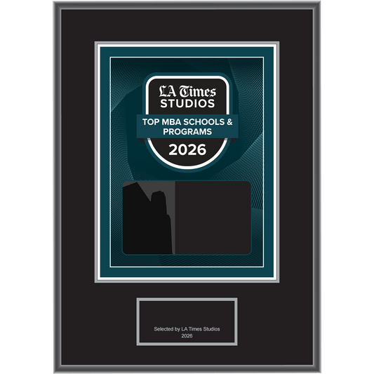 2026 Top MBA Schools & Programs – Plaque (With or Without Photo)