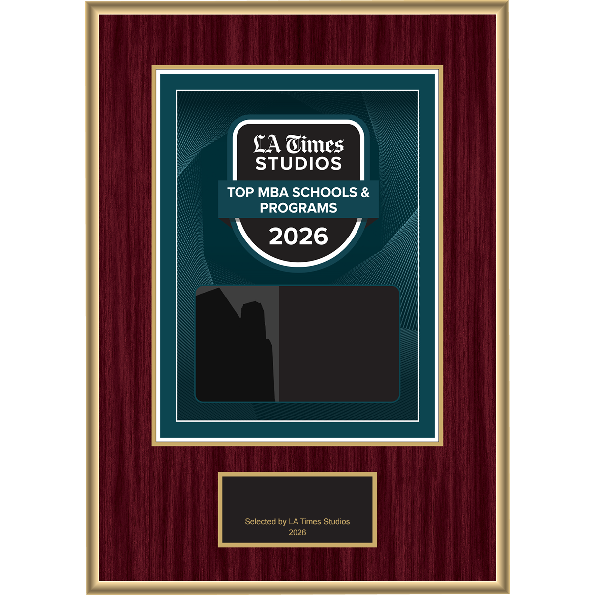 2026 Top MBA Schools & Programs – Plaque (With or Without Photo)