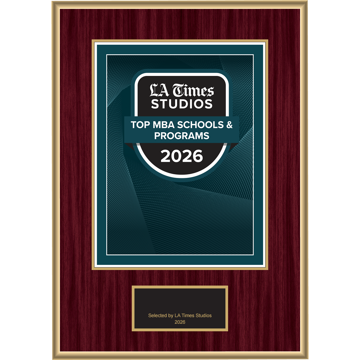 2026 Top MBA Schools & Programs – Logo (Plaque included)