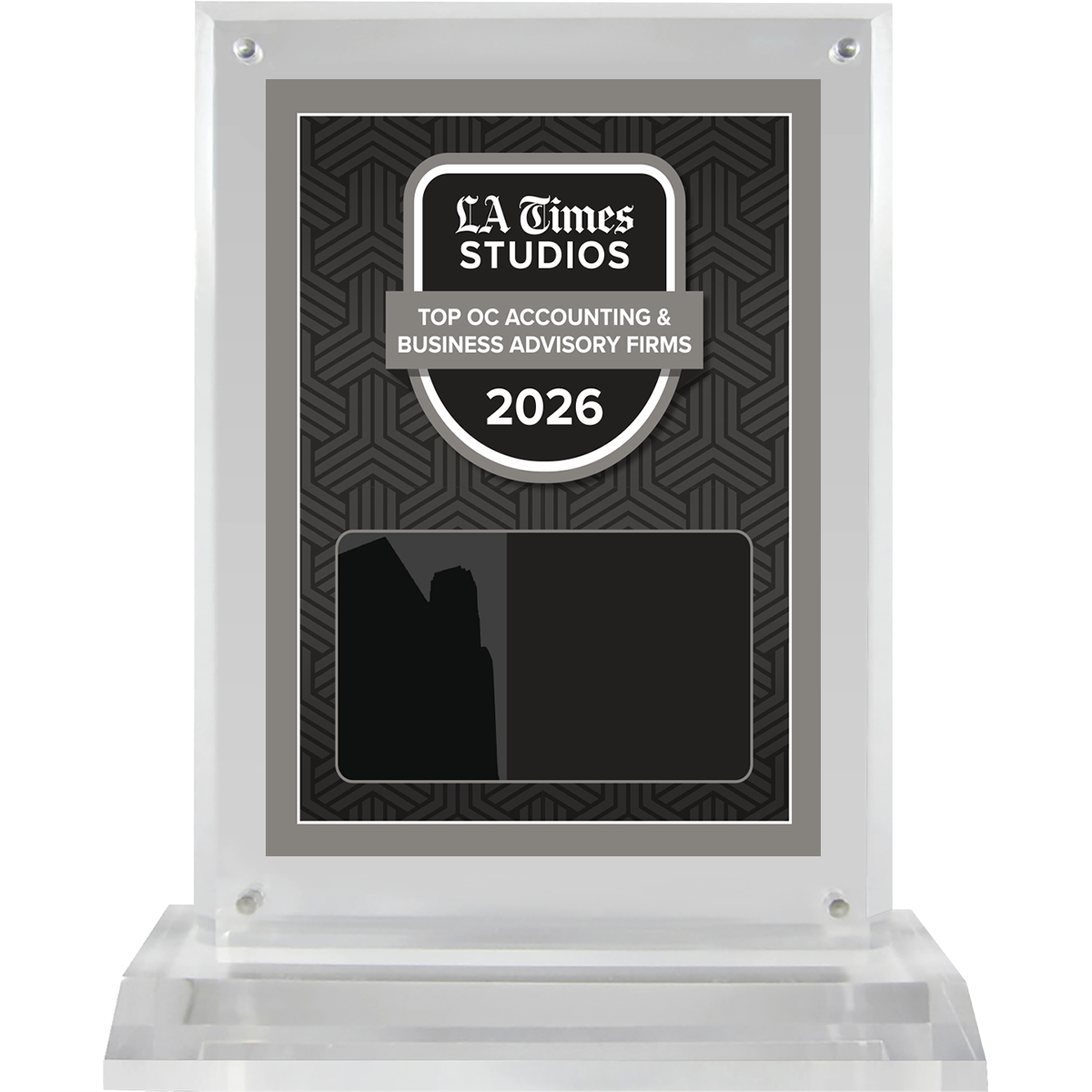 2026 Top OC Accounting & Business Advisory Firms – Plaque (With or Without Photo)