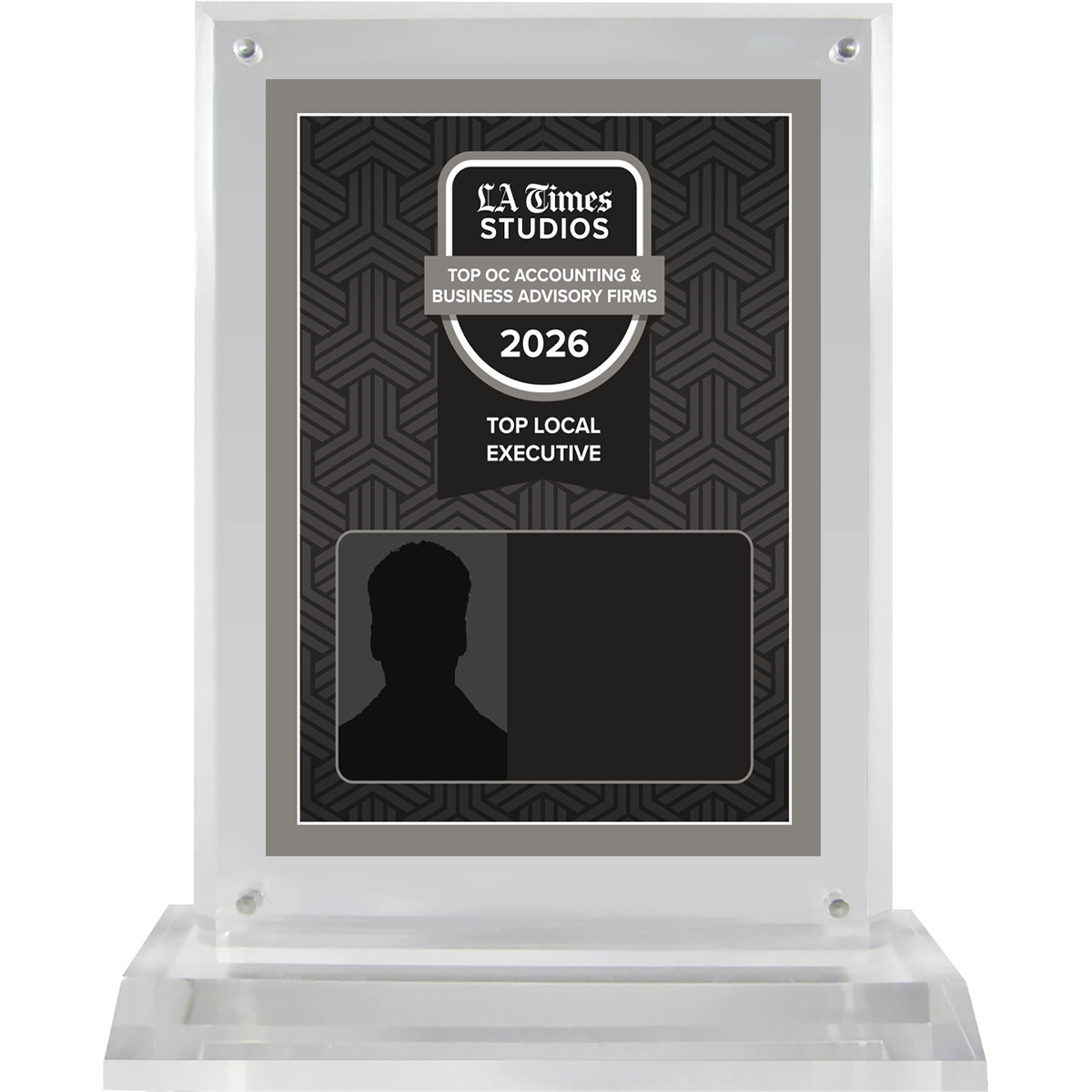 2026 Top OC Accounting & Business Advisory Firms: Top Local Executive – Plaque (With or Without Photo)